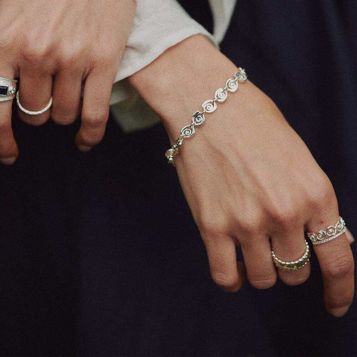 Daisy London Sterling Silver Sol Bracelet Layering Set Additional Image - 1