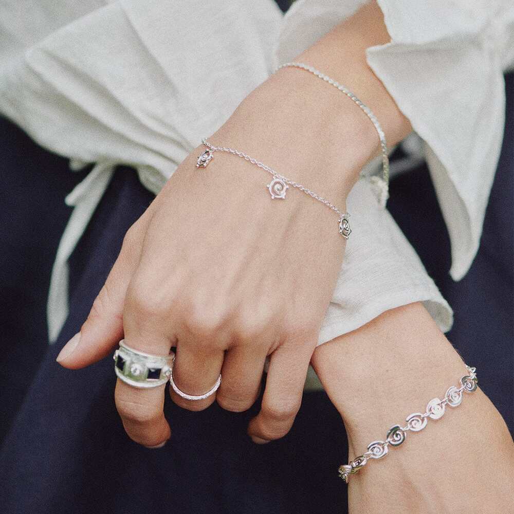 Daisy London Sterling Silver Sol Bracelet Layering Set Additional Image - 3