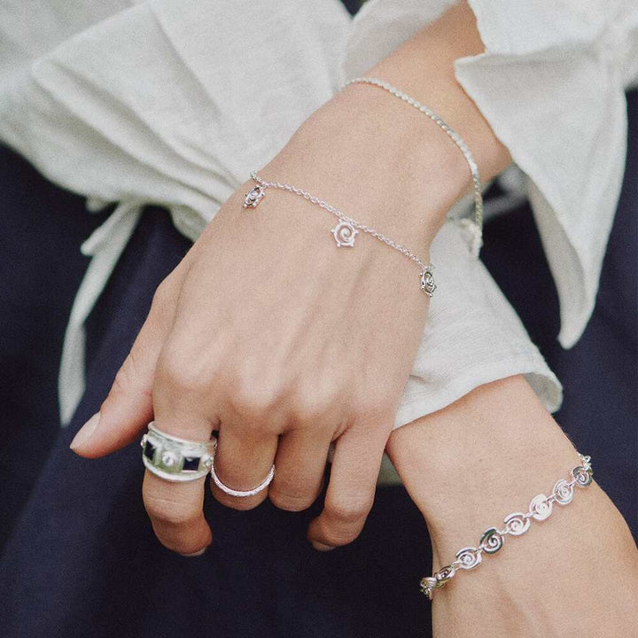 Daisy London Sterling Silver Sol Bracelet Layering Set Additional Image - 3