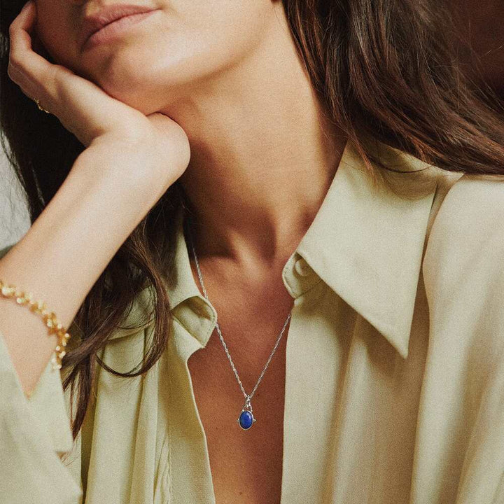 Daisy London Sterling Silver Sol Lapis Layering Set Additional Image - 1
