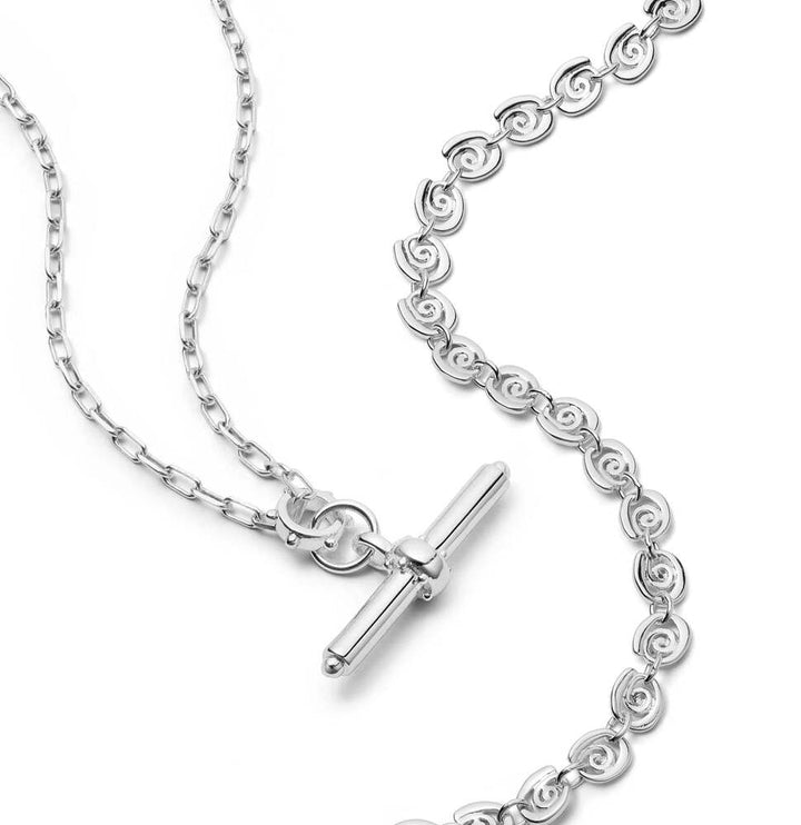 Daisy London Sterling Silver Sol Necklace Layering Set