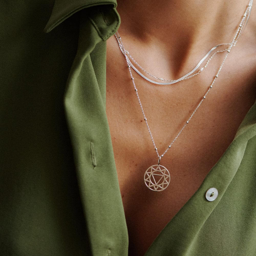 Daisy London Sterling Silver Solar Plexus Vitality Chakra Necklace - MococoDaisy LondonNCHK03_SLV5056104131602Necklace