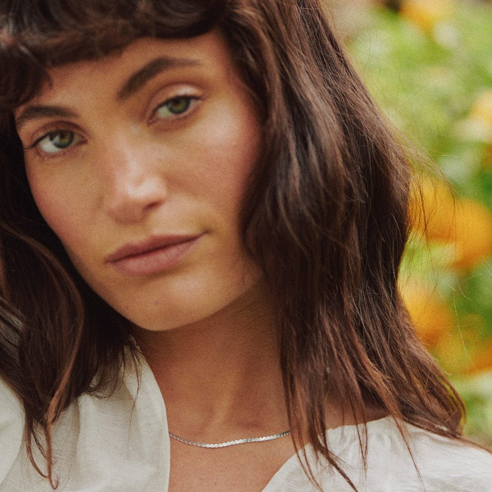 Daisy London Sterling Silver Spiral Snake Chain Necklace - MococoDaisy LondonSN24_SLV5056104135594Necklace