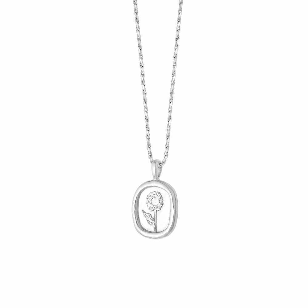 Daisy London Sterling Silver Sunflower Necklace
