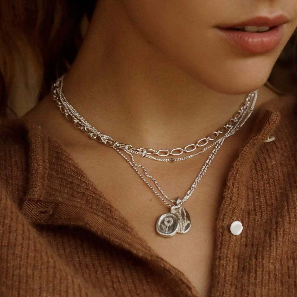 Daisy London Sterling Silver Sunflower Necklace Additional Image - 1