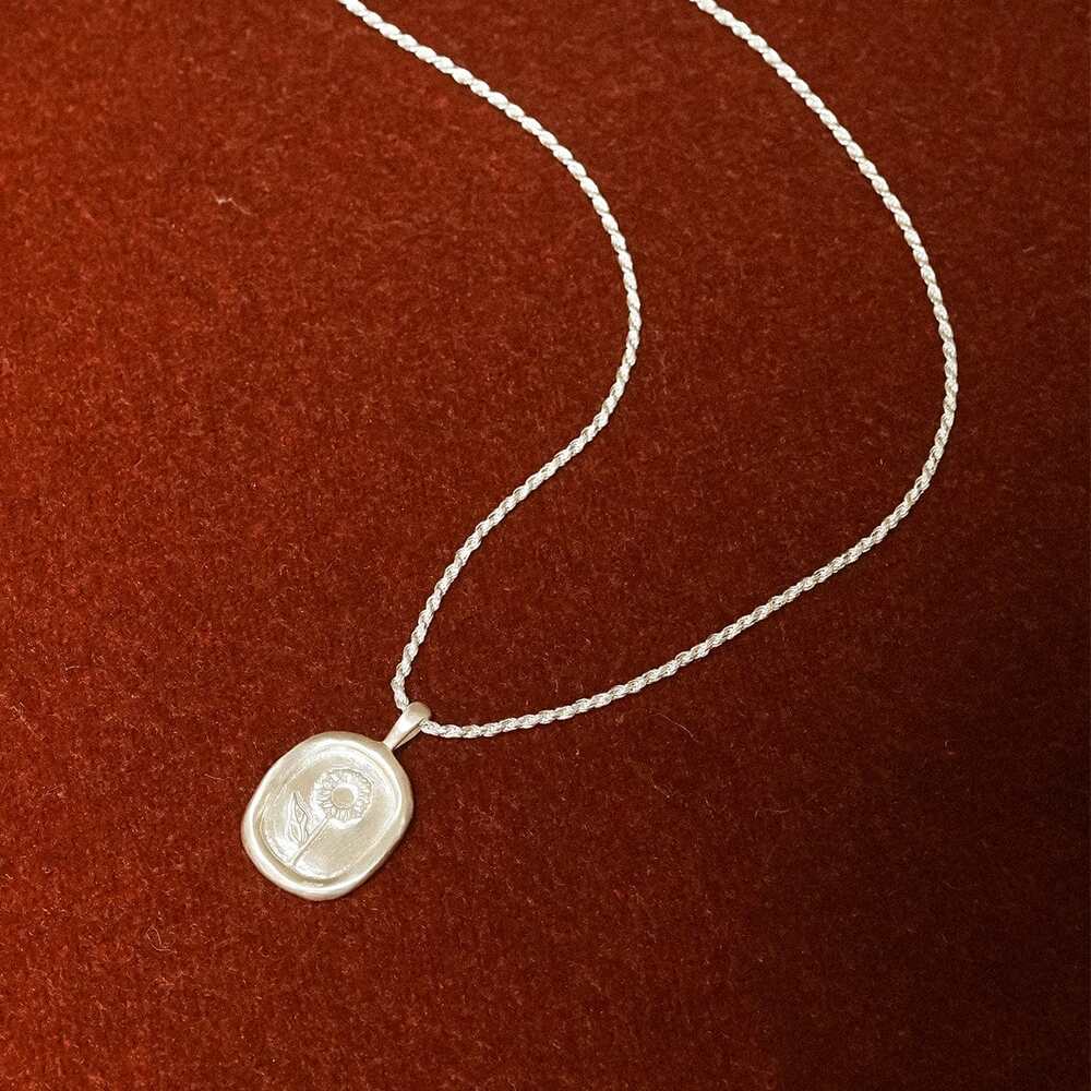 Daisy London Sterling Silver Sunflower Necklace Additional Image - 2