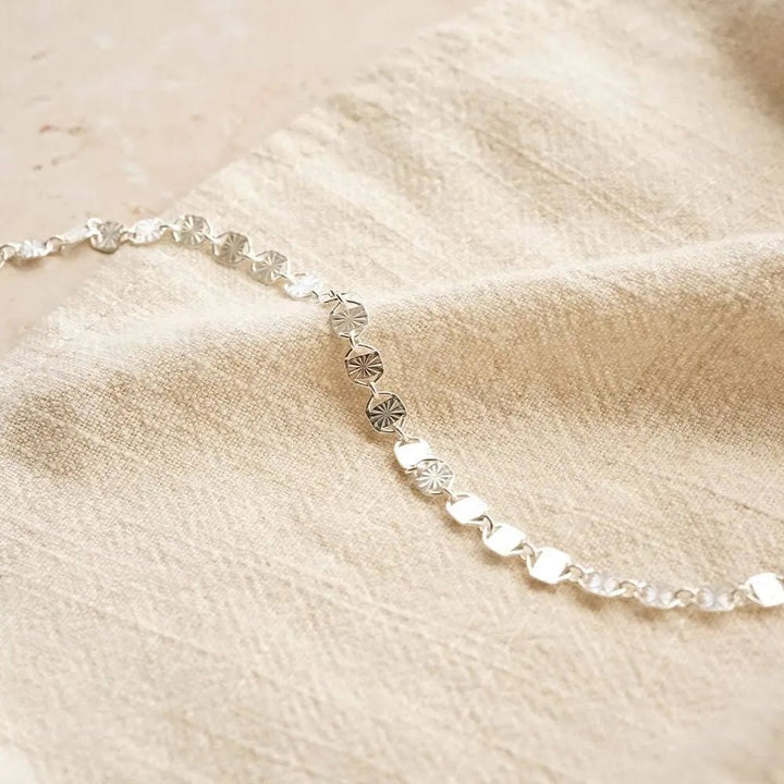 Daisy London Sterling Silver Treasures Sunburst Chain Bracelet - MococoDaisy LondonTBR04_SLV5056104117897Bracelets