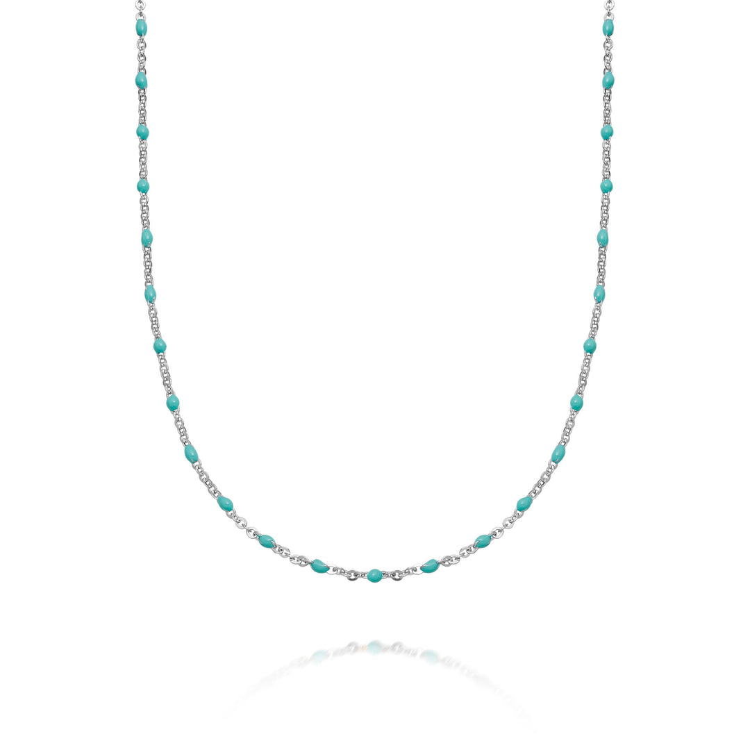 Daisy London Sterling Silver Treasures Turquoise Beaded Necklace - MococoDaisy LondonBN02_SLVNecklaces