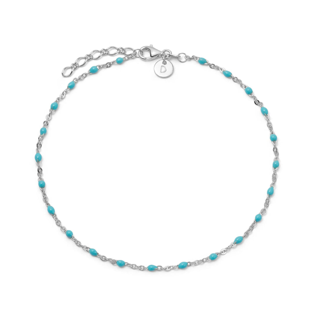 Daisy London Sterling Silver Turquoise Beaded Anklet - MococoDaisy LondonBA02_SLVAnklets