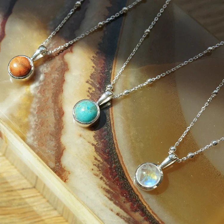Daisy London Sterling Silver Turquoise Healing Stones Necklace - MococoDaisy LondonHN2010_SLVNecklaces