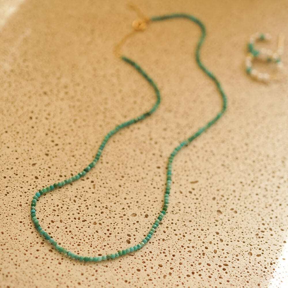 Daisy London Turquoise Mini Beaded Necklace - MococoDaisy LondonSN15Necklaces
