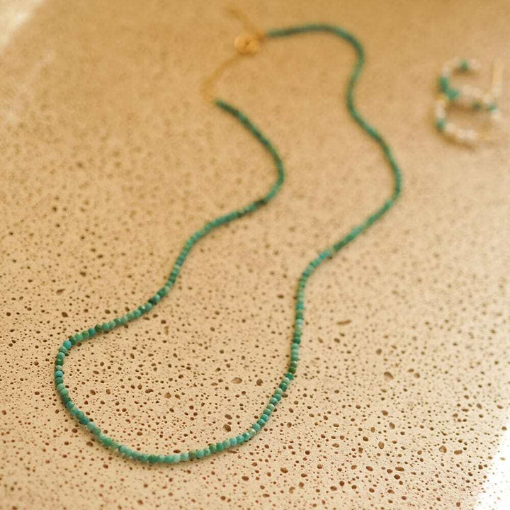 Daisy London Turquoise Mini Beaded Necklace - MococoDaisy LondonSN15Necklaces