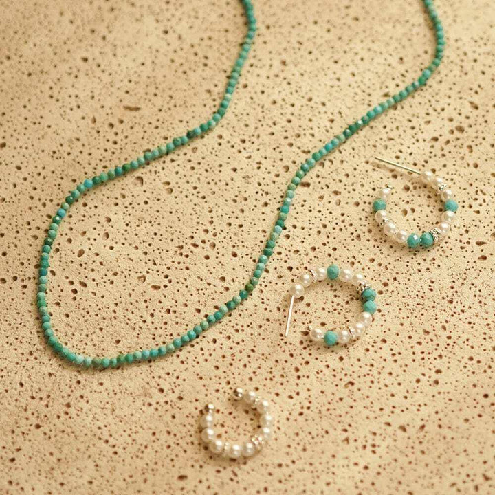 Daisy London Turquoise Mini Beaded Necklace - MococoDaisy LondonSN15Necklaces