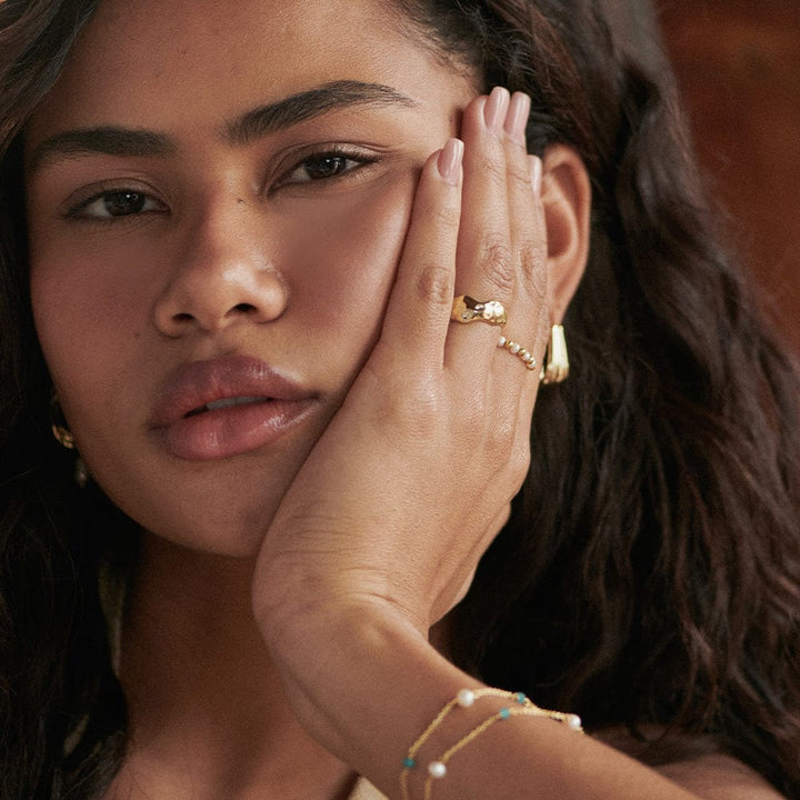 Daisy Organic Chunky Band Ring - MococoDaisy LondonSSR08_SLV_XS5056104130544Rings