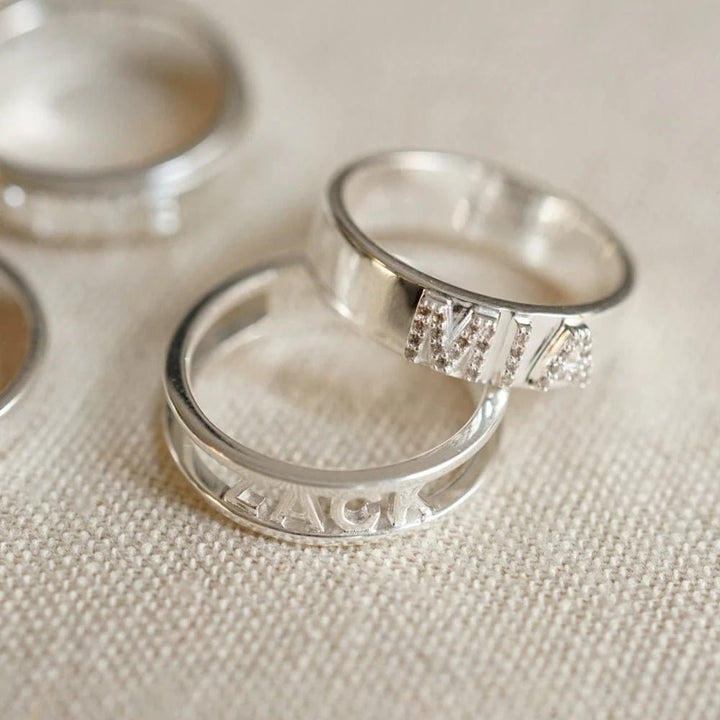 Daisy Personalised Crystal Ring - MococoDaisy LondonRings