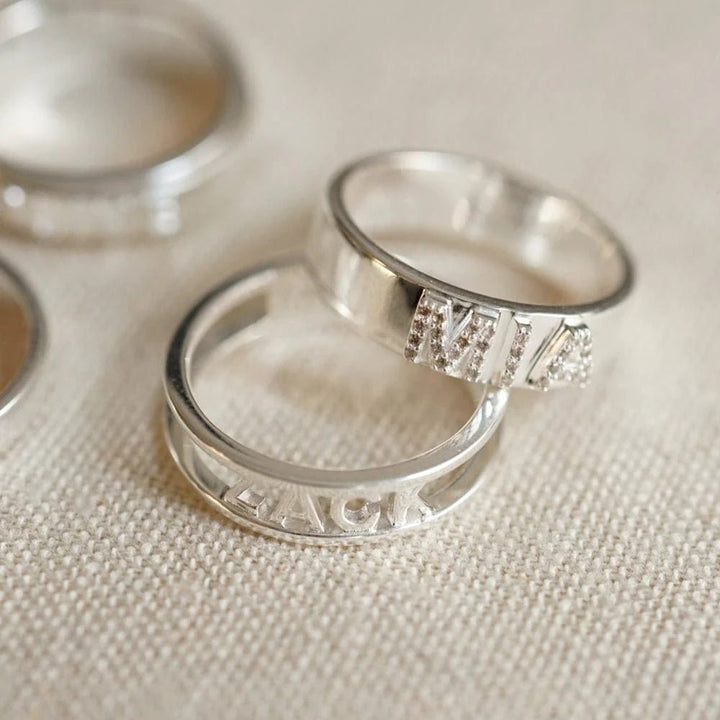 Daisy Personalised Crystal Ring - MococoDaisy LondonRings