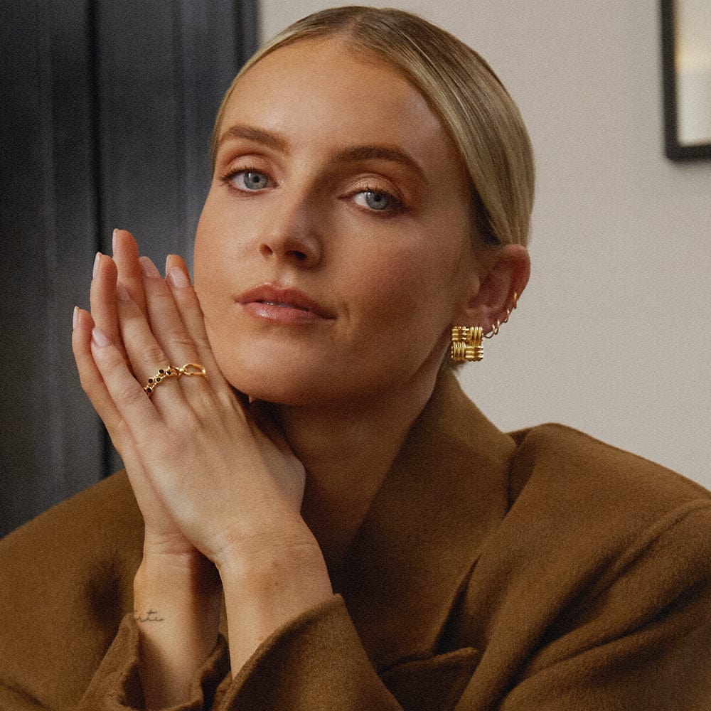 Daisy Polly Sayer Black Onyx Bobble Ring - MococoDaisy LondonSPR07_SLV_XS5056104132920Rings