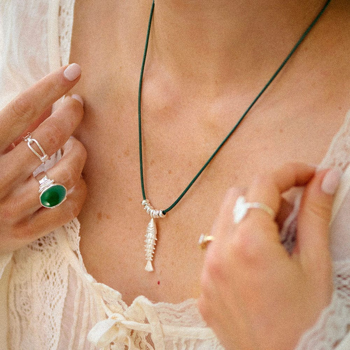 Daisy Polly Sayer Chunky Gemstone Ring - MococoDaisy LondonSPR11_SLV_XS5056104134351Rings