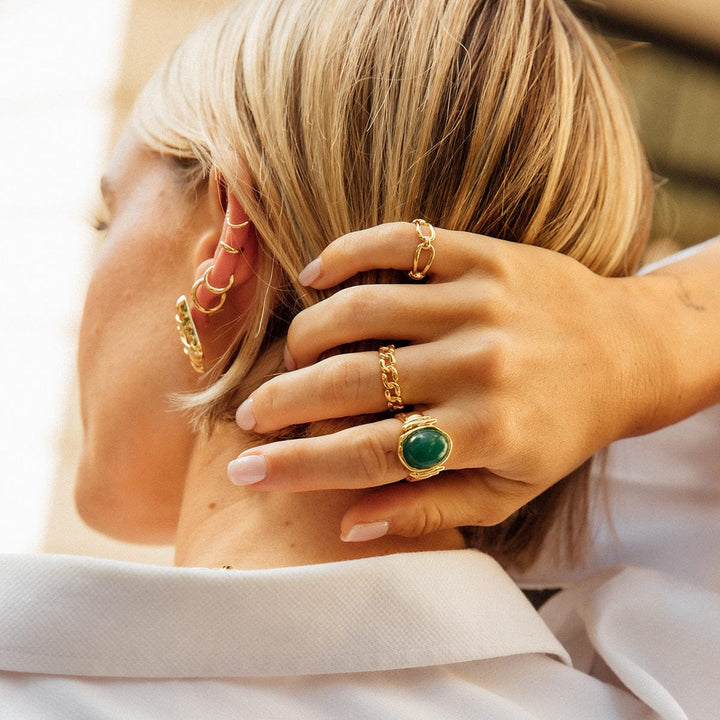 Daisy Polly Sayer Chunky Gemstone Ring - MococoDaisy LondonSPR11_SLV_XS5056104134351Rings