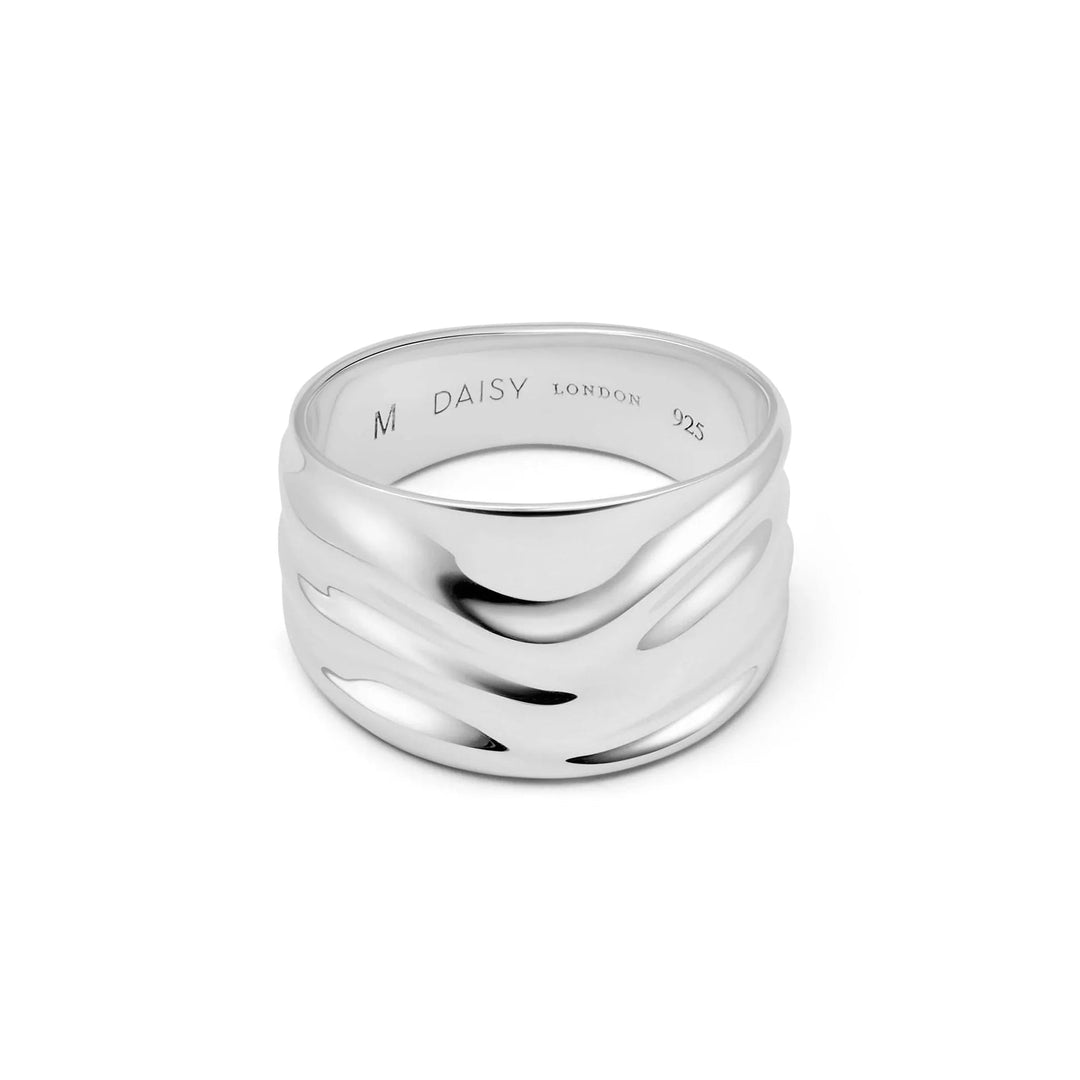 Daisy Polly Sayer Chunky Tidal Ring - MococoDaisy LondonSPR04_SLV_XS5056104127902Rings