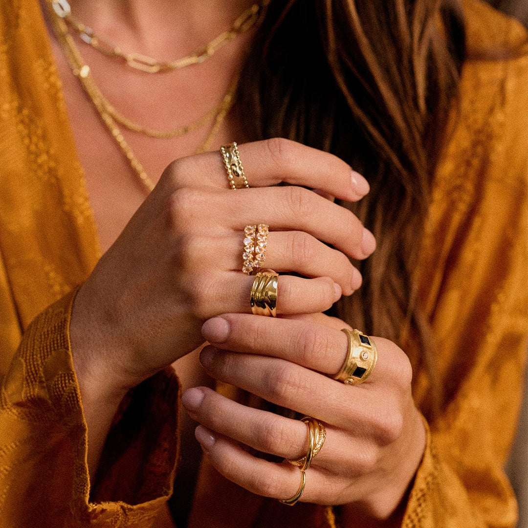 Daisy Polly Sayer Chunky Tidal Ring - MococoDaisy LondonSPR04_SLV_XS5056104127902Rings