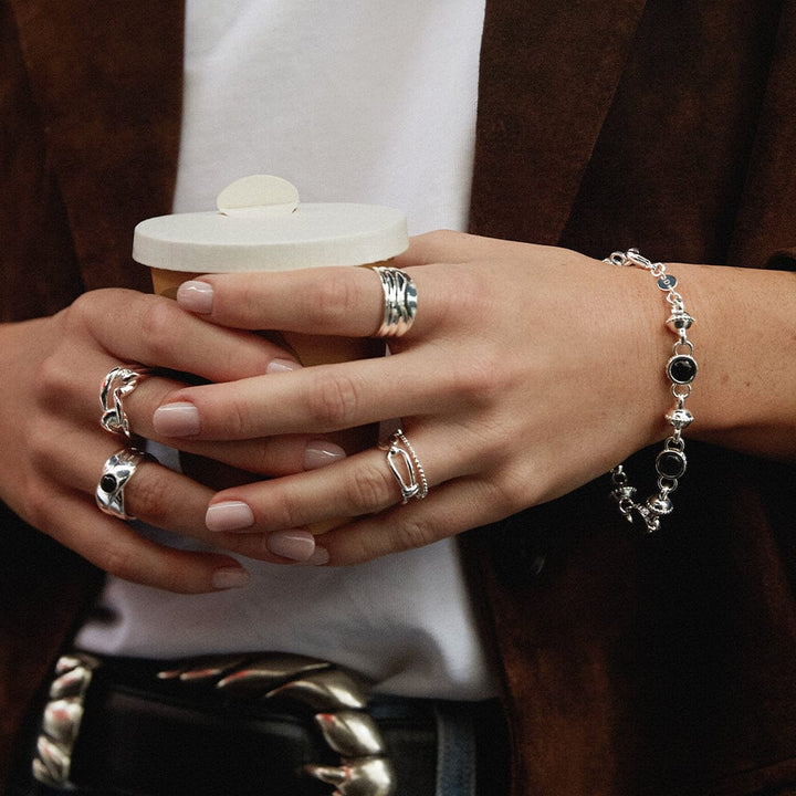 Daisy Polly Sayer Knot Band Ring - MococoDaisy LondonSPR09_SLV_XS5056104133026Rings