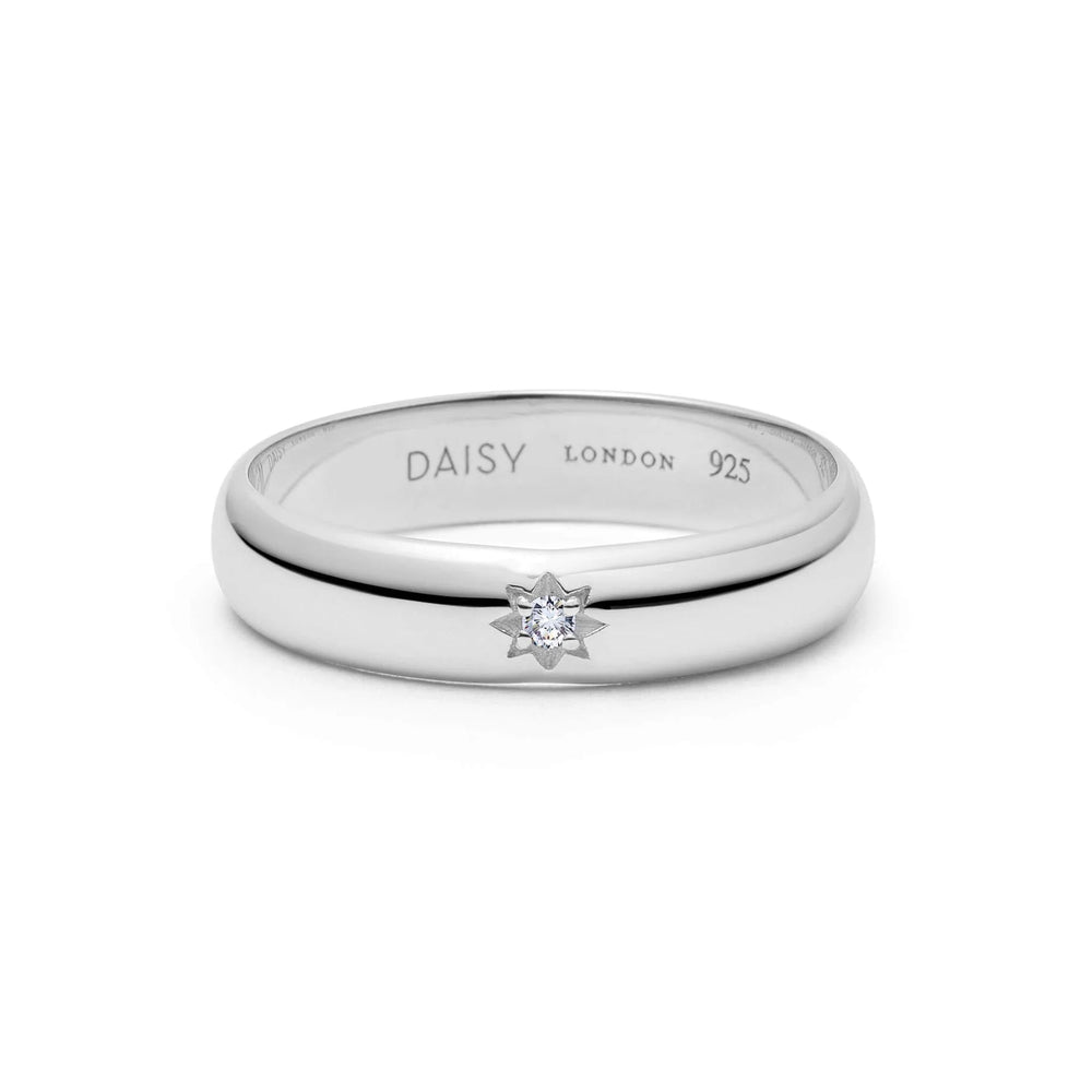 Daisy Shining Star Stacking Ring - MococoDaisy LondonFGR04_SLV_XS5056104125946Rings