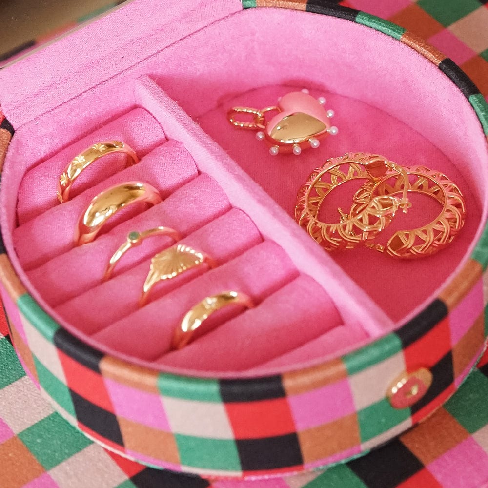 Daisy Shrimps Compact Pink Jewellery Case - MococoDaisy LondonJC095056104134054Accessories