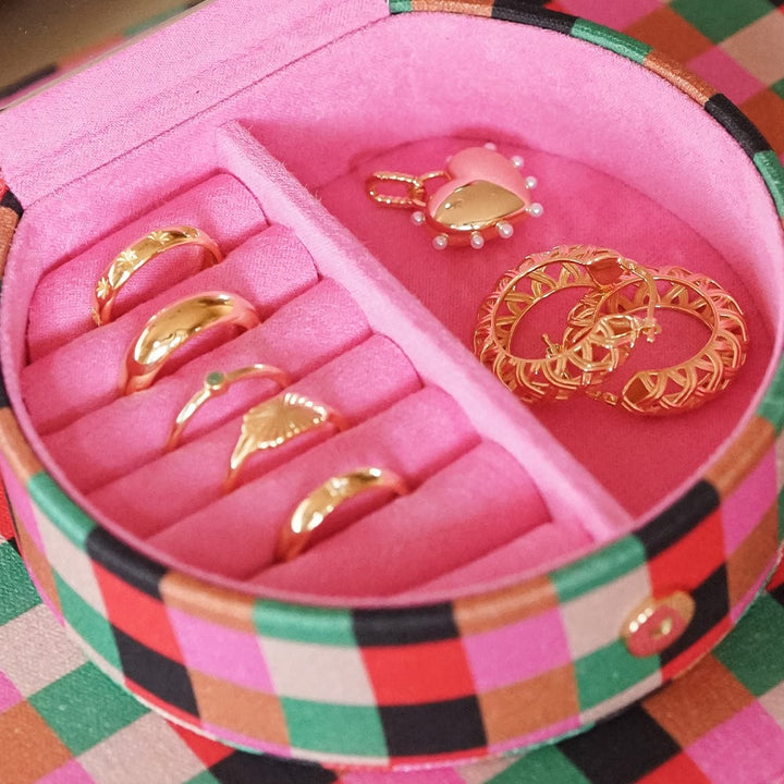 Daisy Shrimps Compact Pink Jewellery Case - MococoDaisy LondonJC095056104134054Accessories