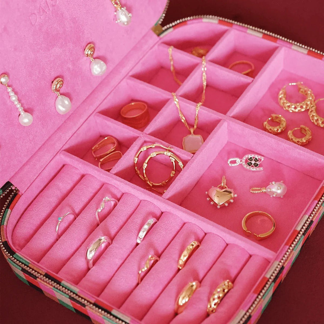 Daisy Shrimps Large Pink Jewellery Case - MococoDaisy LondonJC085056104133590Accessories
