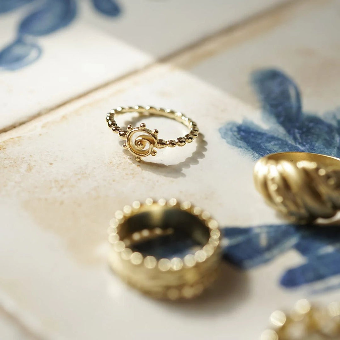 Daisy Spiral Sun Stacking Ring - MococoDaisy LondonSSR11_SLV_XS5056104135662Rings