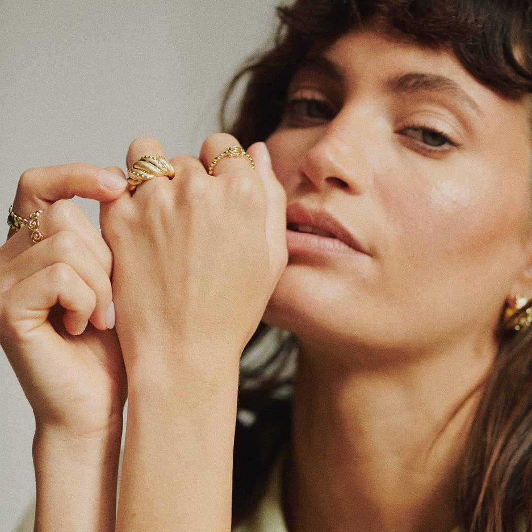 Daisy Spiral Sun Stacking Ring - MococoDaisy LondonSSR11_SLV_XS5056104135662Rings