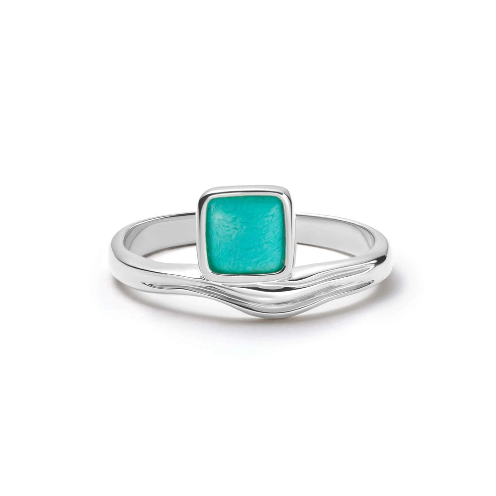Daisy Turquoise Wave Ring - MococoDaisy LondonSSR06_SLVRings