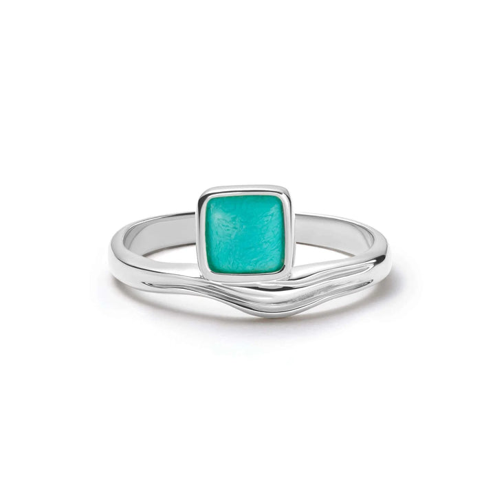 Daisy Turquoise Wave Ring - MococoDaisy LondonSSR06_SLVRings