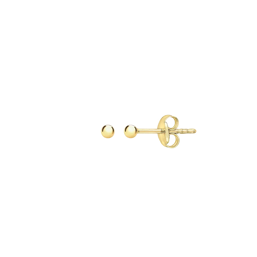 9ct Yellow Gold 2mm Polished Ball Stud Earrings