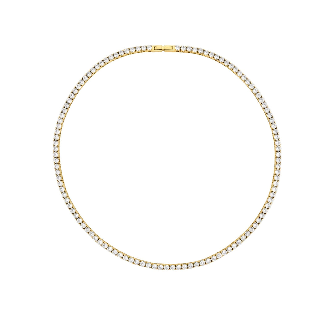 D.Louise Gold Cubic Zirconia Luxe Tennis Necklace - MococoD.LouiseSKN-36Necklaces