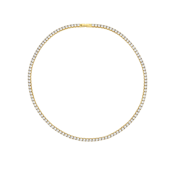 D.Louise Gold Cubic Zirconia Luxe Tennis Necklace - MococoD.LouiseSKN-36Necklaces