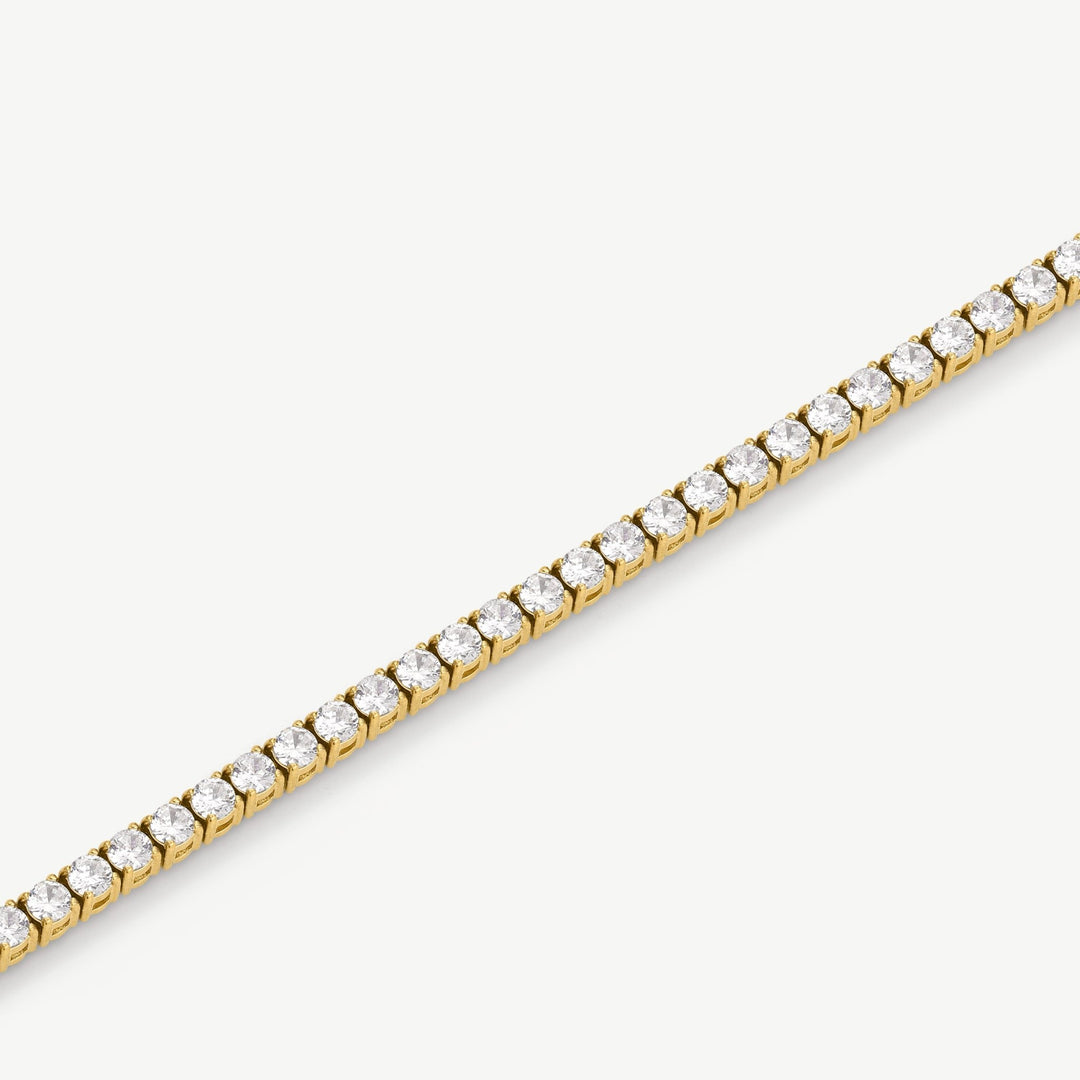 D.Louise Gold Cubic Zirconia Luxe Tennis Necklace - MococoD.LouiseSKN-36Necklaces
