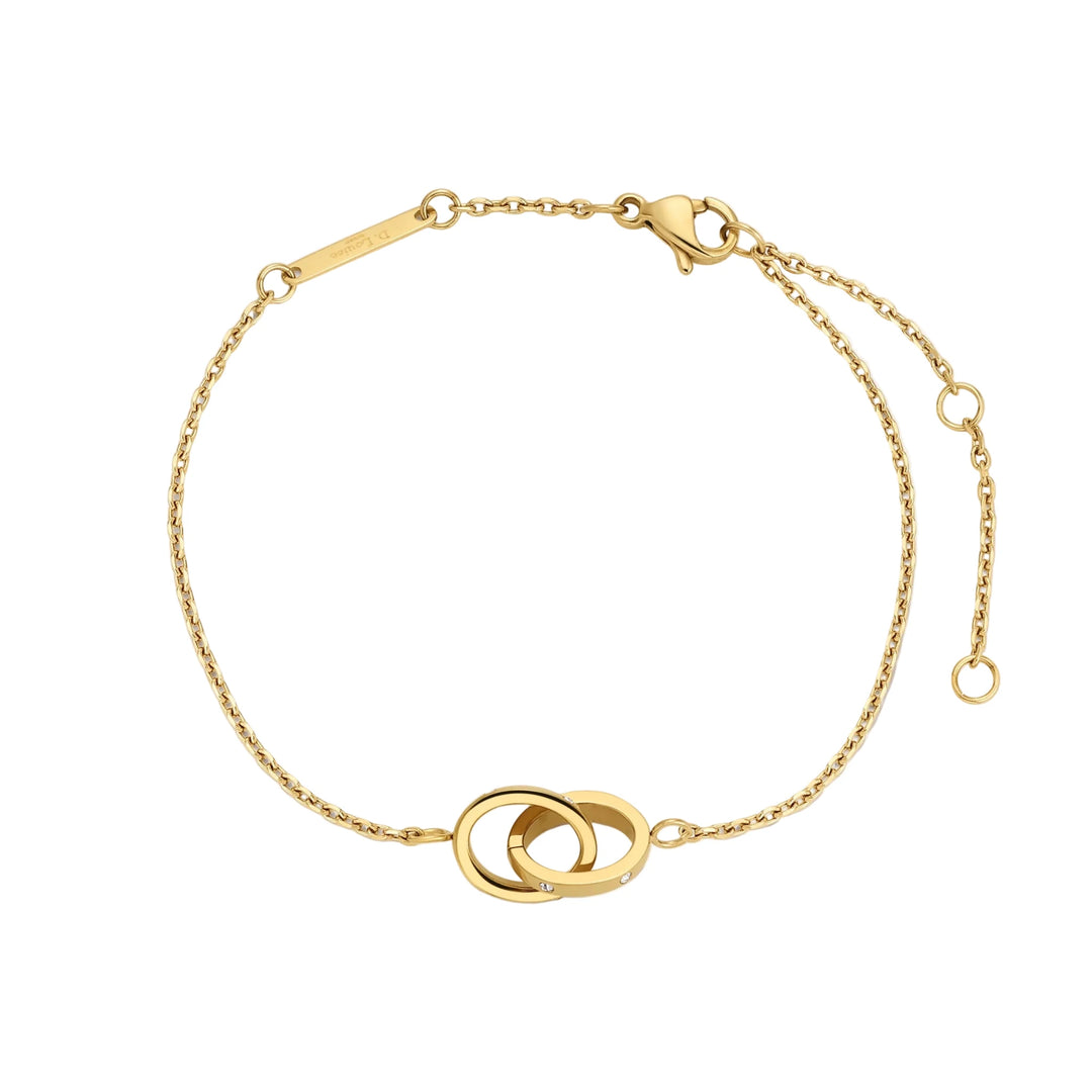 D.Louise Gold Eternity Linked Bracelet - MococoD.LouiseYBB-045060915009029Bracelets