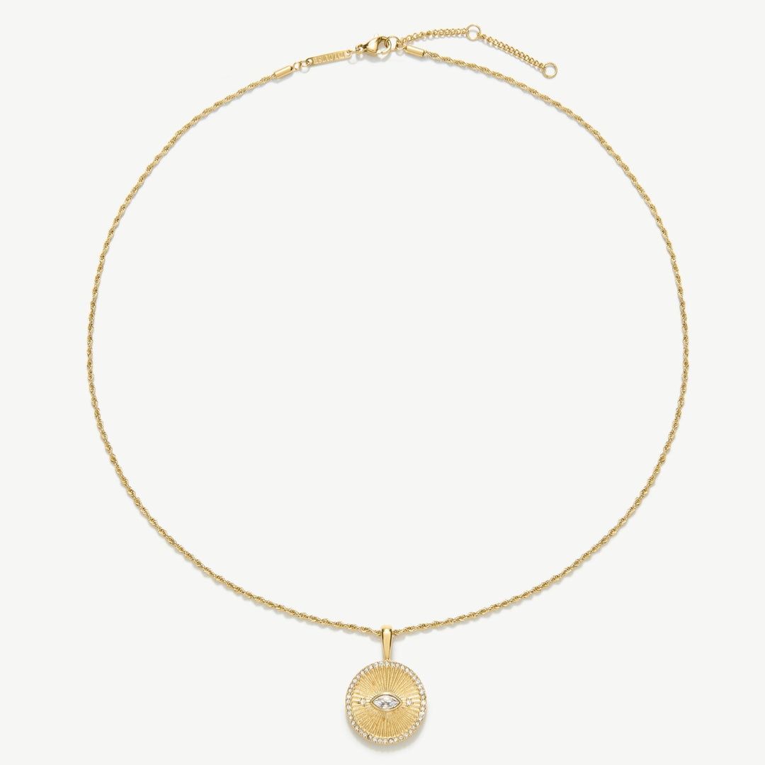 D.Louise Gold Evil Eye Talisman Necklace - MococoD.LouiseSKN-715061094522088Necklaces