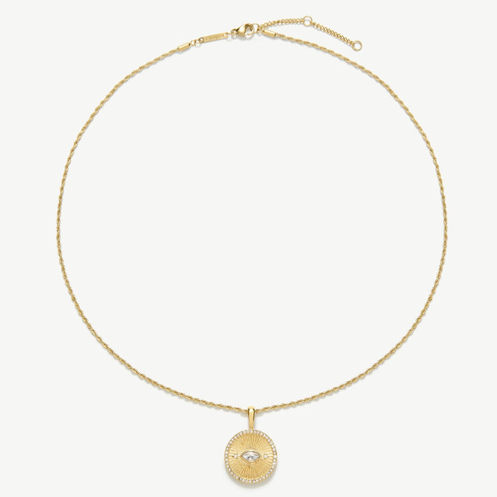 D.Louise Gold Evil Eye Talisman Necklace - MococoD.LouiseSKN-715061094522088Necklaces