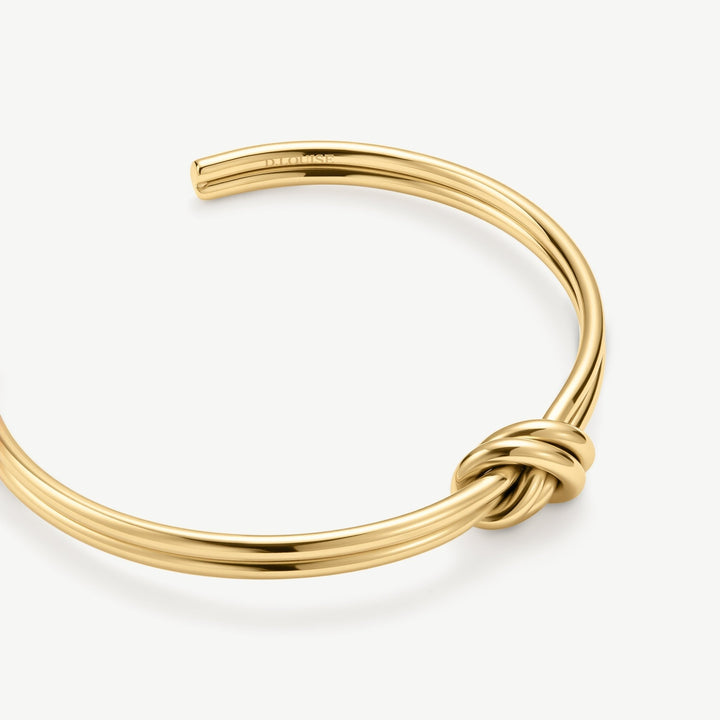 D.Louise Gold Knot Bangle Bracelet - MococoD.LouiseYBB-022-015061094522125Bracelets