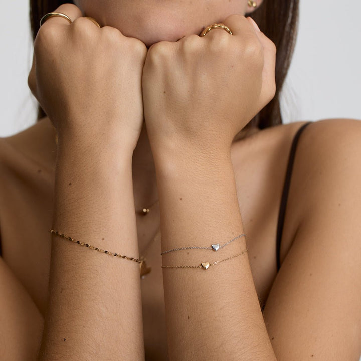 D.Louise Gold Mini Heart Bracelet - MococoD.LouiseSKB-585061094521968Bracelets