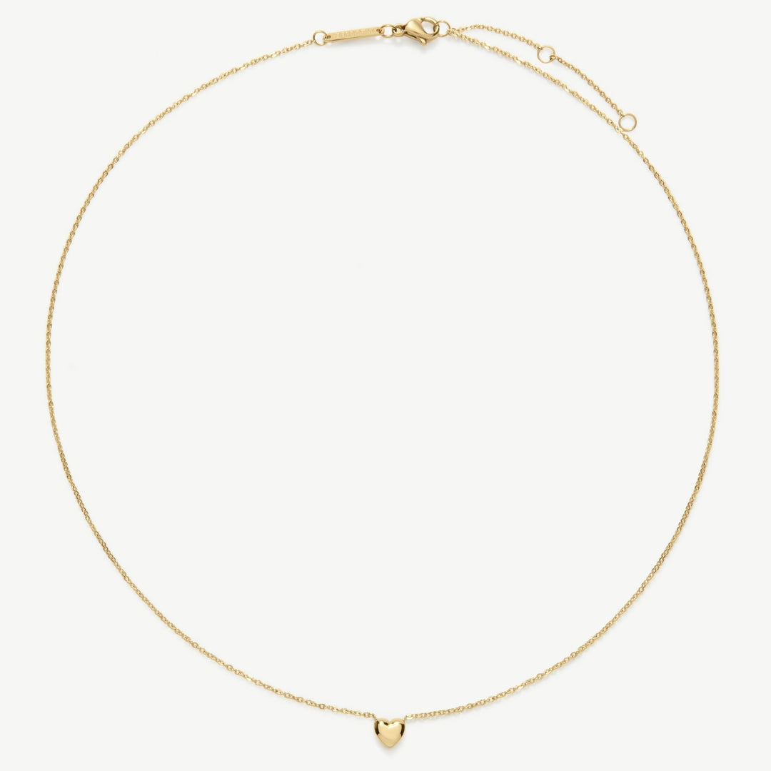 D.Louise Gold Mini Heart Pendant Necklace - MococoD.LouiseSKN-61Necklaces