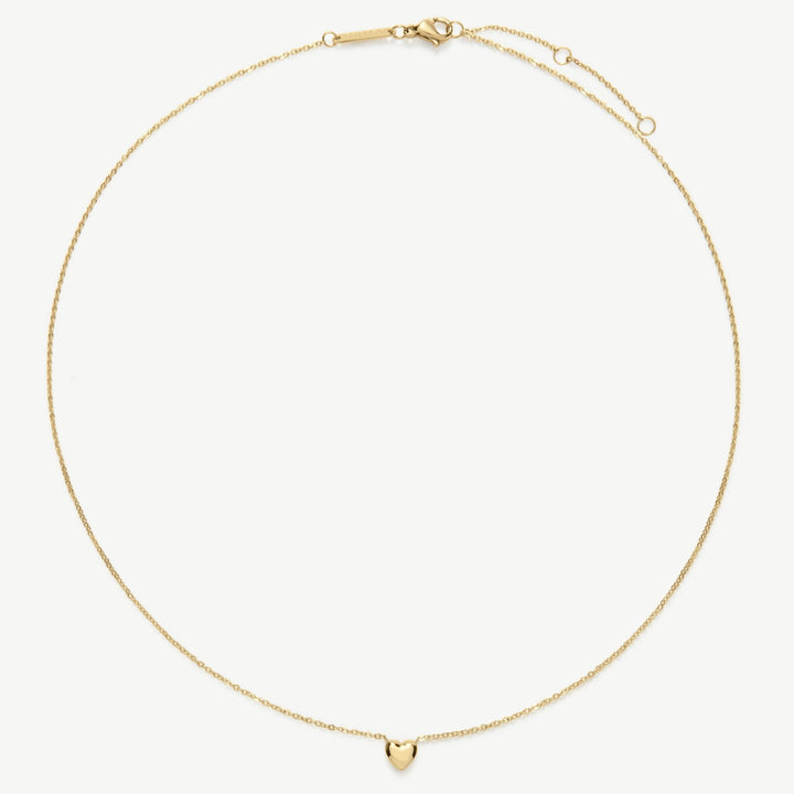 D.Louise Gold Mini Heart Pendant Necklace - MococoD.LouiseSKN-61Necklaces