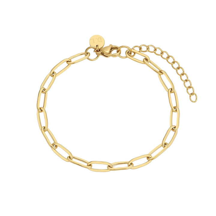 D.Louise Gold Paperclip Adjustable Bracelet - MococoD.LouiseGB-0095060915000262Bracelets