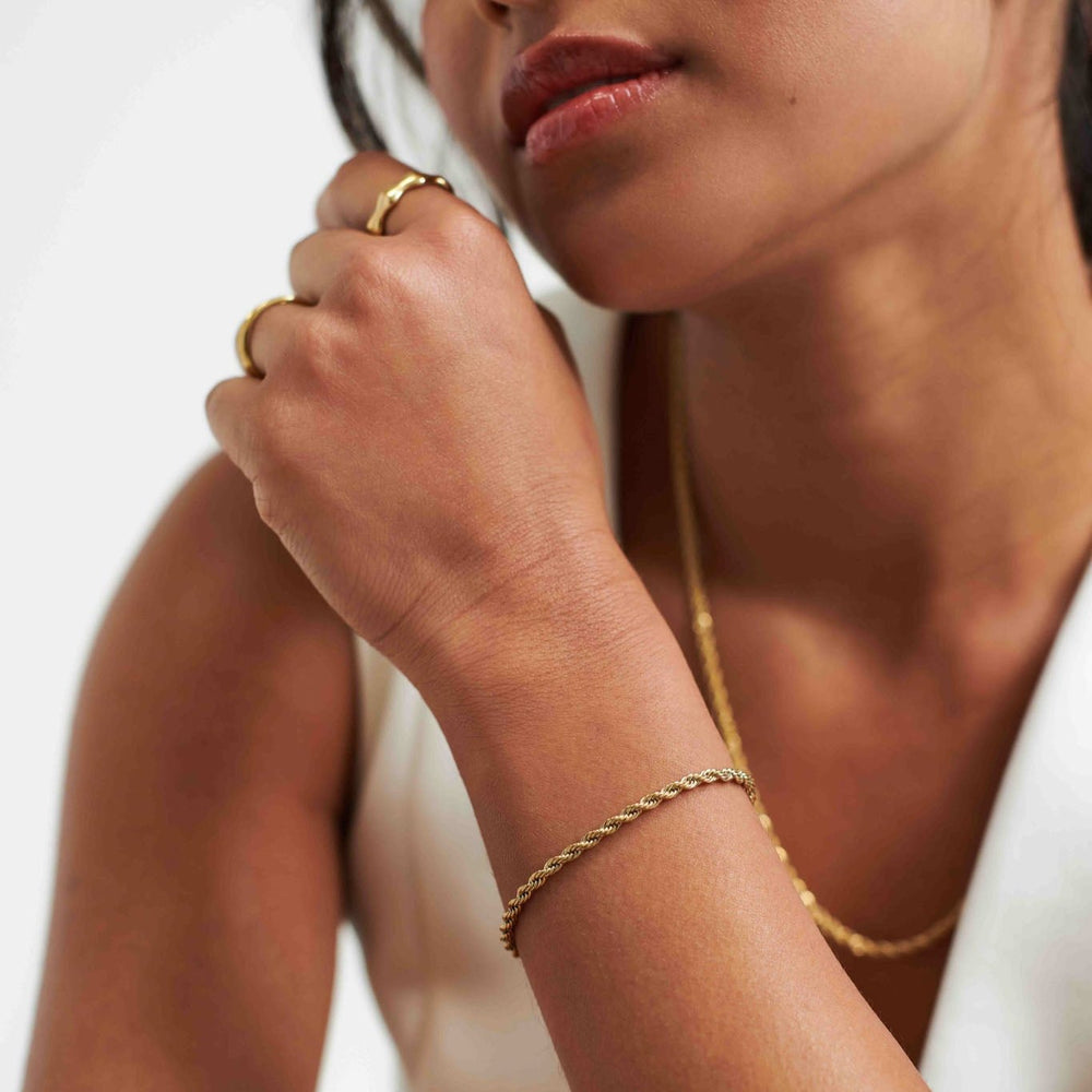 D.Louise Gold Rope Chain Bracelet - MococoD.LouiseGB-0025065004557184Bracelets