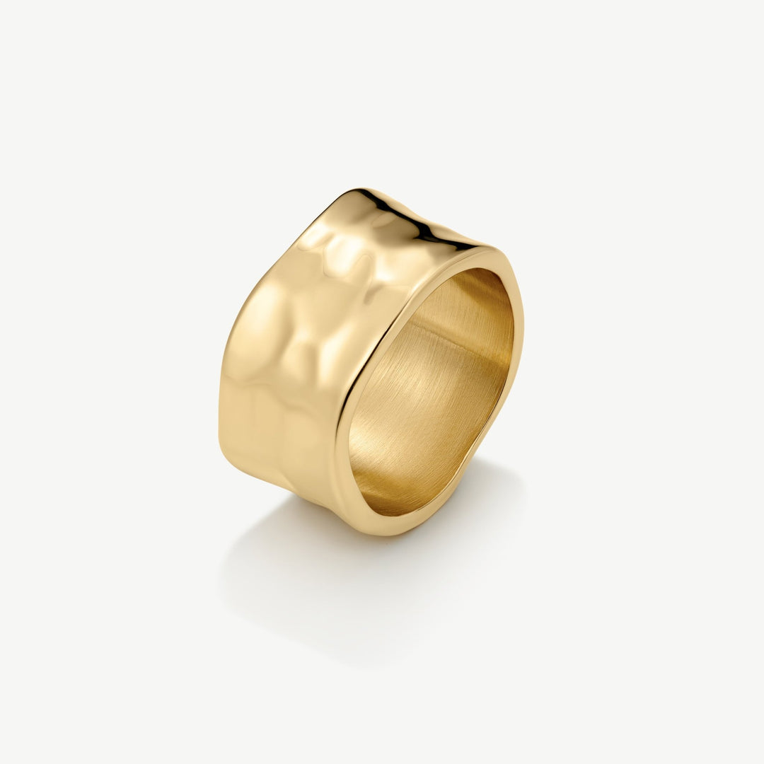 D.Louise Gold Textured Band Ring - MococoD.LouiseGR-040-0055060915004147Rings