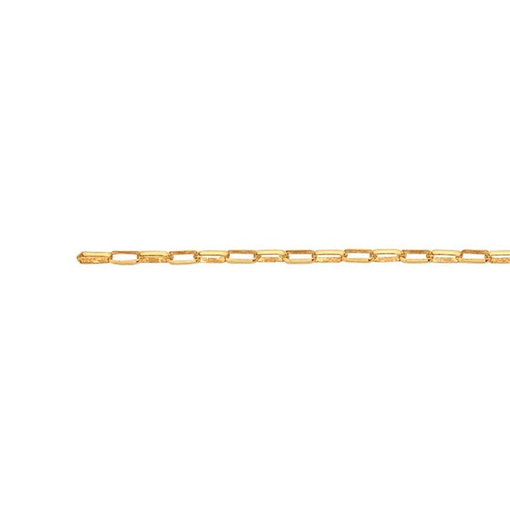 Premium 14/20 Yellow Gold-Filled 1.3mm Elongated Rolo Chain, 21cm, Weld-Ready