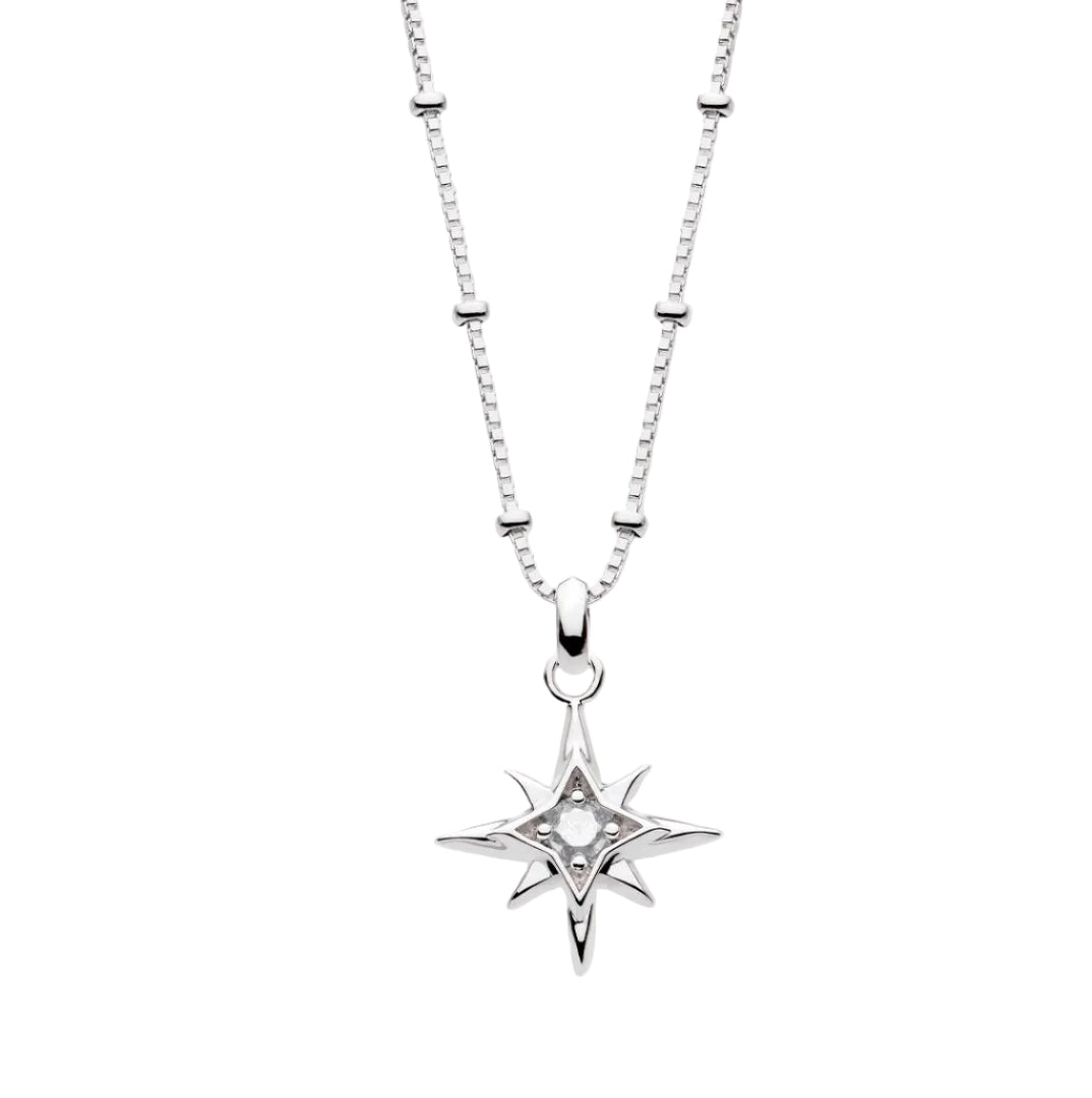 Kit Heath Silver Céleste Aurora Birthstone Necklace